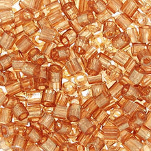 Load image into Gallery viewer, Pack of 50 gram 8/0 Dark Topaz Luster  HEX CUT Miyuki Delicas Seed Beads Wholesale - BeadPrism