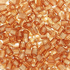 Pack of 50 gram 8/0 Dark Topaz Luster  HEX CUT Miyuki Delicas Seed Beads Wholesale - BeadPrism