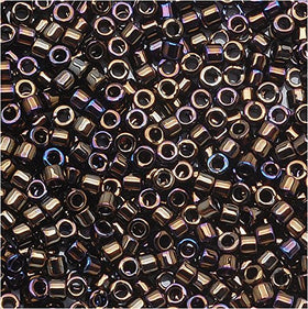 Pack of 50 gram BROWN IRIS - Miyuki 15/0 Delicas Seed Beads Wholesale - BeadPrism
