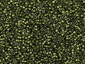 Pack of 50 gram METALLIC OLIVE  Miyuki Delicas 11/0 Seed Beads Wholesale - BeadPrism