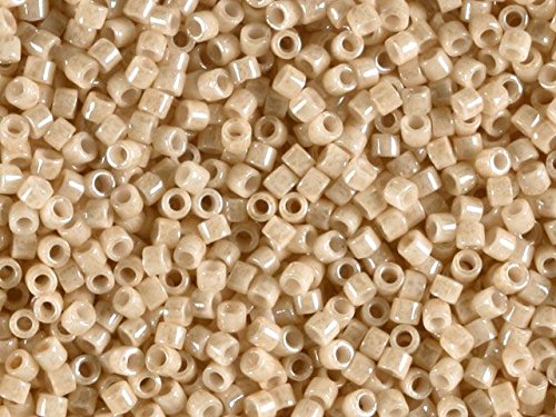 Pack of 50 gram CEYLON BEIGE - Miyuki Delicas 11/0 Seed Beads Wholesale - BeadPrism