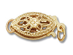 14K Gold - Pearl Clasp Regular 13x5mm
