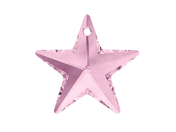 Swarovski 6714 Star Pendant - 20mm - Rosaline