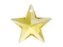 Load image into Gallery viewer, Light Topaz  - 40mm Swarovski 6714 star Pendant