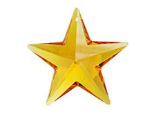 Load image into Gallery viewer, Topaz  - 40mm Swarovski 6714 star Pendant