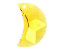 Load image into Gallery viewer, Light Topaz  - 16mm Swarovski 6722 Crescent Moon Pendant