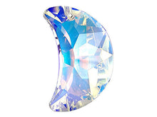 Load image into Gallery viewer, Swarovski 6722 Crescent Moon Pendant - 18mm - Crystal AB