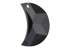 Load image into Gallery viewer, Jet  - 20mm Swarovski 6722 Crescent Moon Pendant