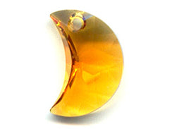 Topaz  - 30mm Swarovski 6722 Crescent Moon Pendant