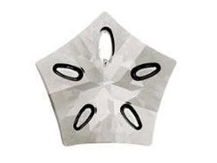 Crystal Silver Shade  - 40mm Swarovski Designer Lotus Pendant