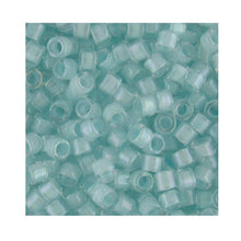 Load image into Gallery viewer, Pack of 50 gram LINED AQUA MIST  Miyuki Delicas 11/0 Seed Beads Wholesale - BeadPrism