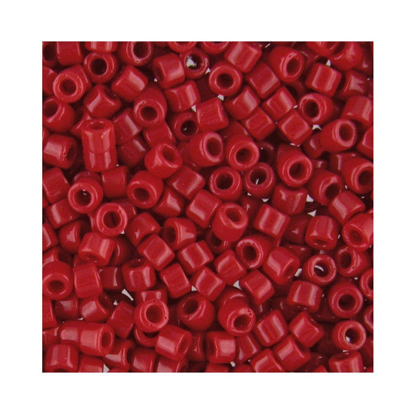 Pack of 50 gram OPAQUE DK.CRANBERRY -  - Miyuki Delicas 11/0 Seed Beads Wholesale - BeadPrism