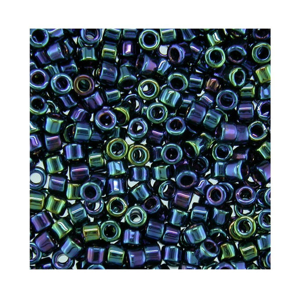 Pack of 50 gram BLUE IRIS Miyuki Delicas 11/0 Seed Beads Wholesale - BeadPrism