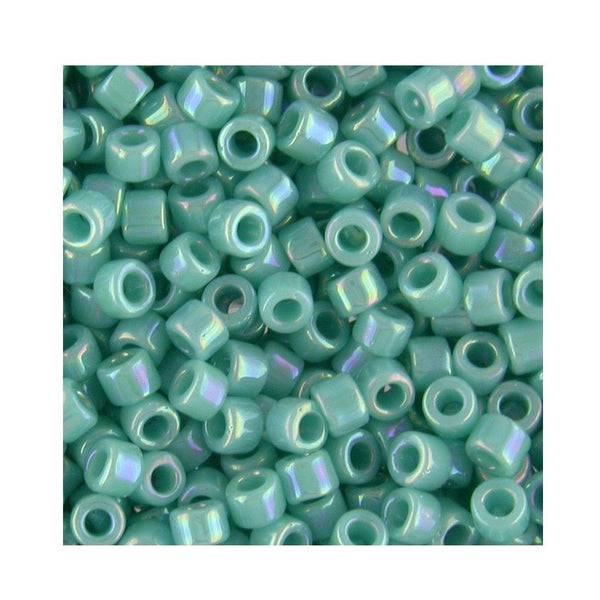 Pack of 50 gram OPAQUE TURQUOIS AB  Miyuki Delicas 11/0 Seed Beads Wholesale - BeadPrism
