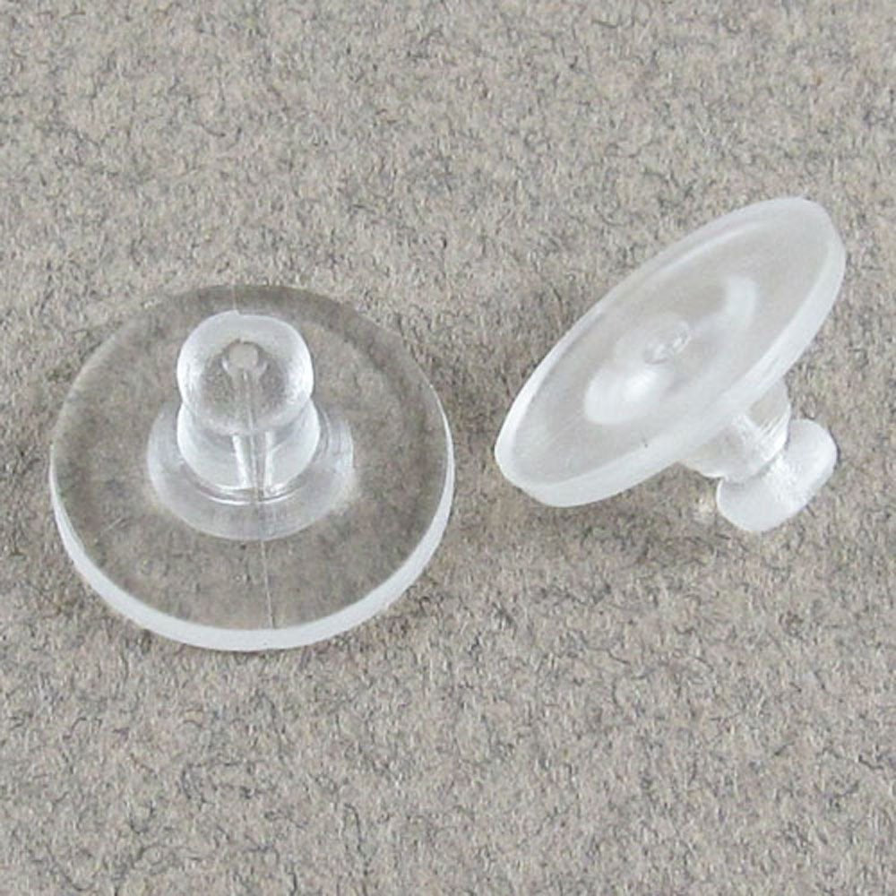4mm Clear Earring Backs 200/500pc Rubber Earring Nuts Stoppers  Hypoallergenic