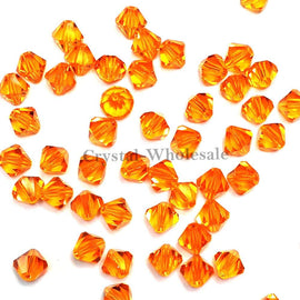 Swarovski Crystal, #5328 Bicone Beads 3mm, SUN, Wholesale Packs - BeadPrism