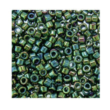 Load image into Gallery viewer, Pack of 50 gram GREEN IRIS  Miyuki Delicas 11/0 Seed Beads Wholesale - BeadPrism
