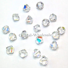 Load image into Gallery viewer, Swarovski Crystal, #5328 Bicone Beads 5mm, Crystal AB, Wholesale Packs - BeadPrism