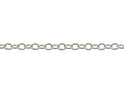 14K White Gold - Cable Chain