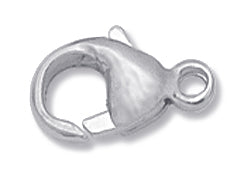 14K White Gold - 11mm Oval Lobster with Ring
