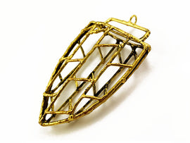 Large Arrowhead Pendants Antique Gold 3.5