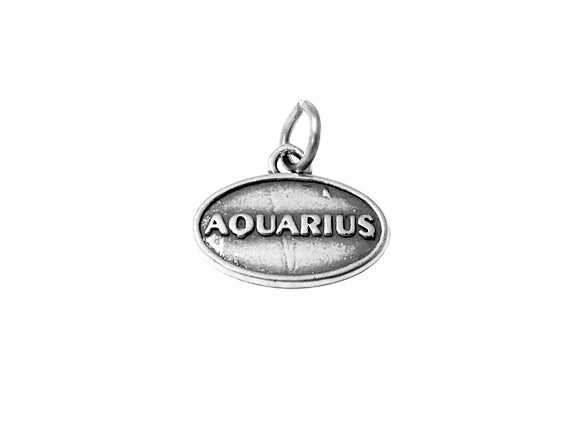 Zodiac Charms .925 Sterling Silver 14mm Horoscope Zodiac Signs Charms/Pendants - BeadPrism