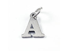 Load image into Gallery viewer, Sterling Silver Alphabet Letter Charm - A