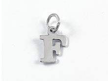 Load image into Gallery viewer, Sterling Silver Alphabet Letter Charm - F