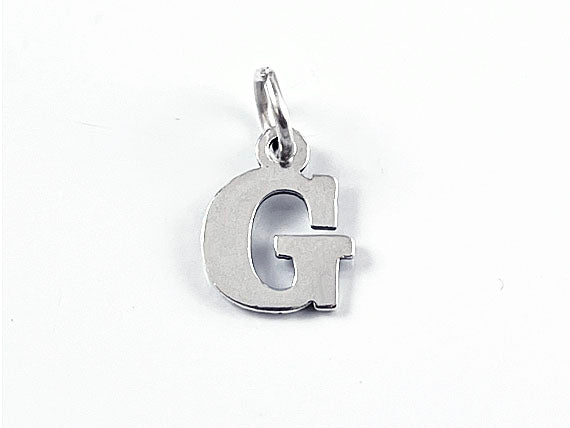 Sterling Silver Alphabet Letter Charm - G
