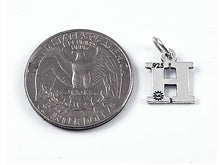Load image into Gallery viewer, Sterling Silver Alphabet Letter Charm - H