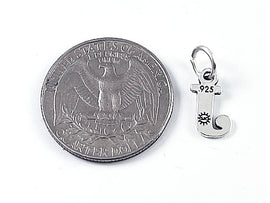 Sterling Silver Alphabet Letter Charm - J