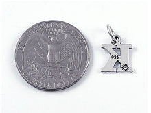 Load image into Gallery viewer, Sterling Silver Alphabet Letter Charm - K