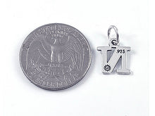 Load image into Gallery viewer, Sterling Silver Alphabet Letter Charm - N