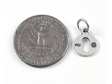 Load image into Gallery viewer, Sterling Silver Alphabet Letter Charm - O