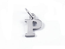 Load image into Gallery viewer, Sterling Silver Alphabet Letter Charm - P