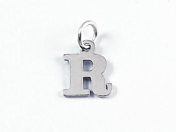 Sterling Silver Alphabet Letter Charm - R