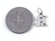 Load image into Gallery viewer, Sterling Silver Alphabet Letter Charm - R