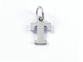 Sterling Silver Alphabet Letter Charm - T