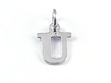 Load image into Gallery viewer, Sterling Silver Alphabet Letter Charm - U