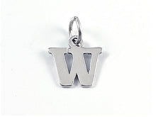 Load image into Gallery viewer, Sterling Silver Alphabet Letter Charm - W