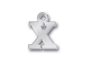 Sterling Silver Alphabet Letter Charm - X