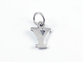 Sterling Silver Alphabet Letter Charm - Y