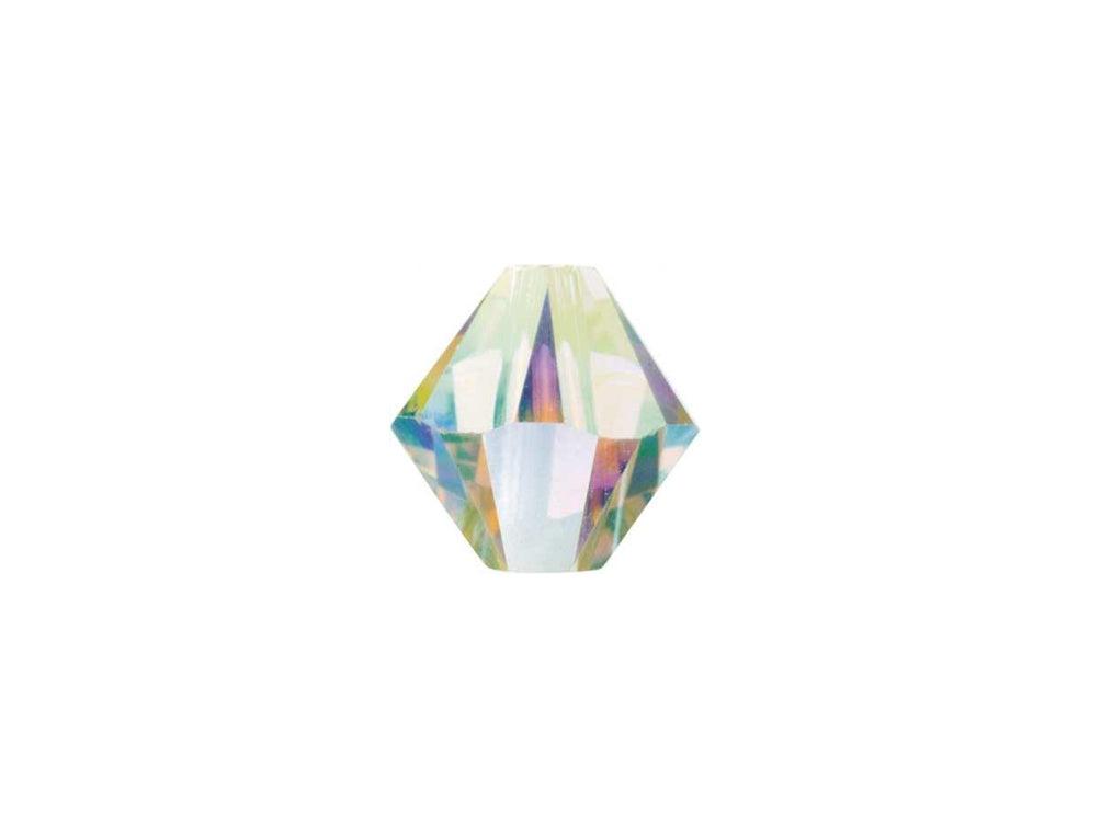 Swarovski Crystal, #5328 Bicone Beads 5mm, Crystal AB 2X, Wholesale Packs - BeadPrism