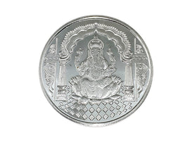 Ganesh Pure 999 Silver Coin hallmarked 999 5Gm Silver Ganesh Om Coin Hindu Religous Coin 25mm 1