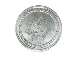Lakshmi Ganesh 999 Pure Silver Coin hallmarked 999 5Gm Coin Hindu Religous Coin 25mm/1