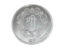 Load image into Gallery viewer, Laxmi Lakshmi 999 Pure Silver Coin hallmarked 999 10 Gm Silver Coin Hindu Religious Coin 32mm 1.25" - BeadPrism