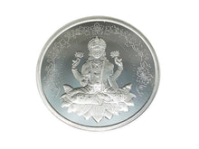 Load image into Gallery viewer, Laxmi Lakshmi 999 Pure Silver Coin hallmarked 999 10 Gm Silver Coin Hindu Religious Coin 32mm 1.25" - BeadPrism