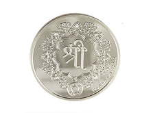 Load image into Gallery viewer, Laxmi Lakshmi 999 Pure Silver Coin hallmarked 999 10 Gm Silver Coin Hindu Religious Coin 32mm 1.25" - BeadPrism
