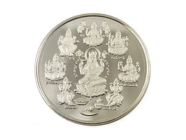 Ashtalakshmi 999 Pure Silver Coin hallmarked 999 20 Gm Hindu Religious 32mm 1.25