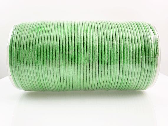 Waxed Cotton Cord 2mm Round 100 Meter or 328 feet